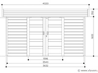 Tuinhuis stockholm - afbeelding 2 van  3