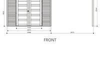 Tuinhuis tarento behandeld - afbeelding 2 van  3