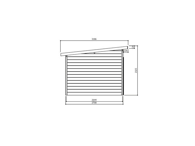 Tuinhuis venezia 8,57 m2 3332x2736x2325 gratis bezorging - afbeelding 7 van  7