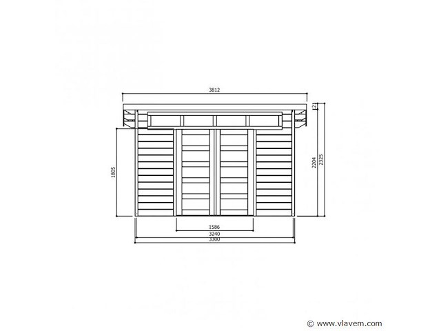 Tuinhuis venezia - afbeelding 2 van  3