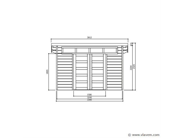 Tuinhuis venezia - afbeelding 2 van  3