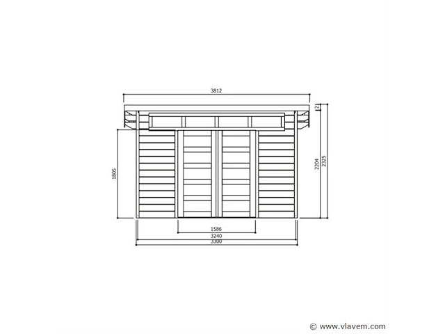 Tuinhuis venezia - afbeelding 2 van  3