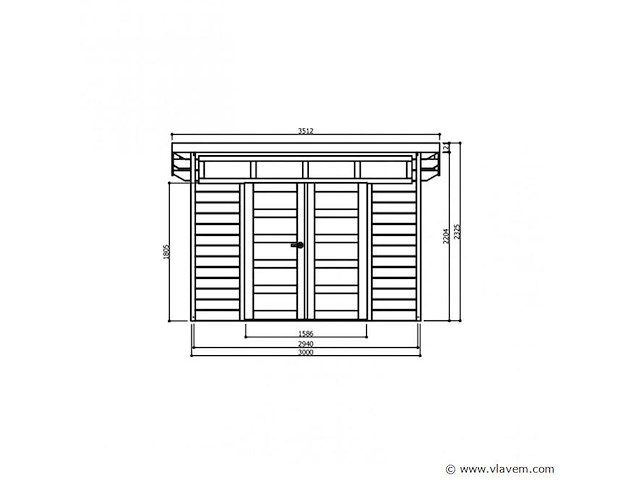 Tuinhuis verona - afbeelding 2 van  3