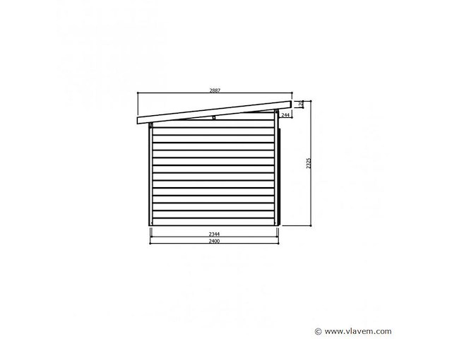 Tuinhuis verona - afbeelding 3 van  3