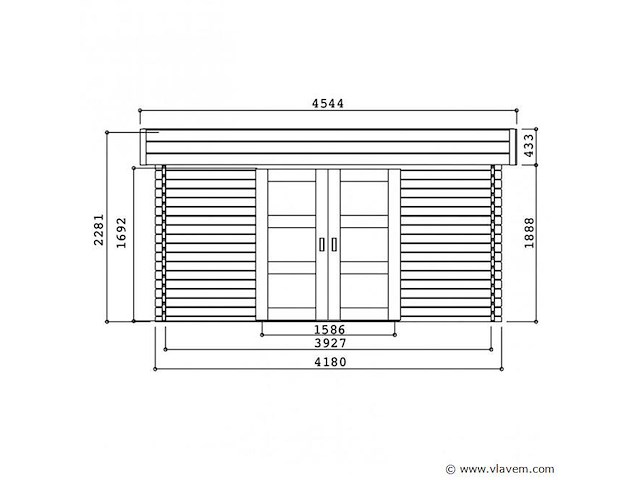 Tuinhuis viborg - afbeelding 2 van  3