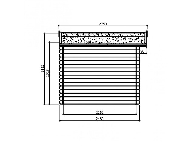 Tuinhuisje gera 6,15 m2 2480x2480x2195 gratis bezorging - afbeelding 4 van  7