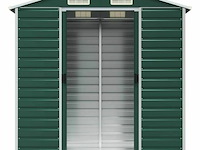 Tuinhuisje: groen gegalvaniseerd staal - afbeelding 5 van  9