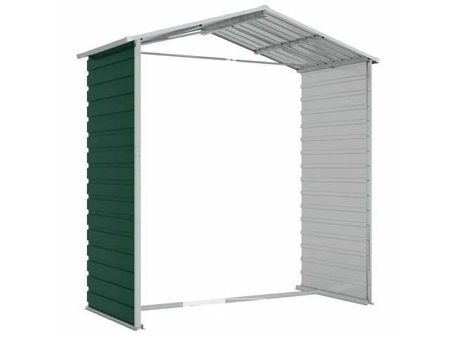 Tuinhuisje: groen gegalvaniseerd staal - afbeelding 8 van  9