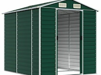 Tuinhuisje: groen gegalvaniseerd staal - afbeelding 3 van  9