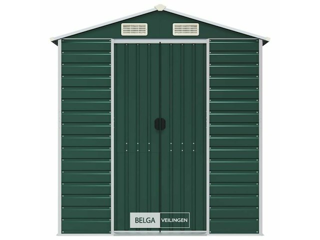 Tuinhuisje: groen gegalvaniseerd staal - afbeelding 4 van  9