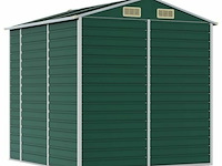 Tuinhuisje: groen gegalvaniseerd staal - afbeelding 7 van  9
