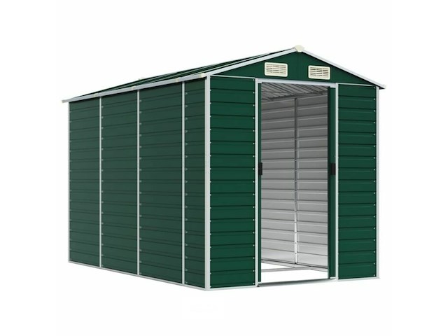 Tuinhuisje: groen gegalvaniseerd staal - afbeelding 3 van  8