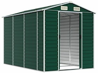 Tuinhuisje: groen gegalvaniseerd staal - afbeelding 3 van  8