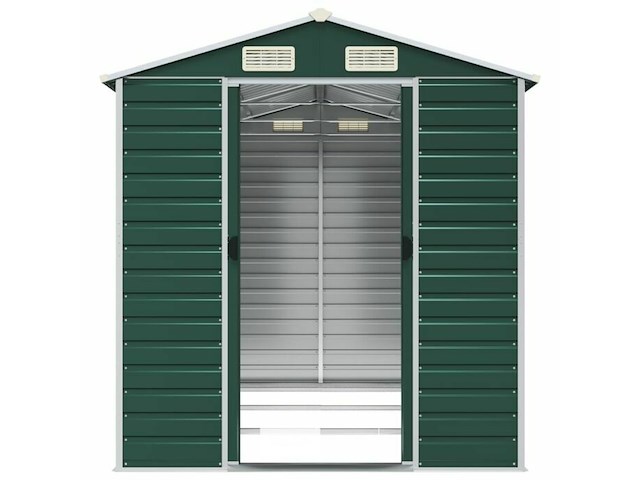 Tuinhuisje: groen gegalvaniseerd staal - afbeelding 5 van  8