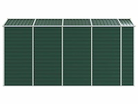 Tuinhuisje: groen gegalvaniseerd staal - afbeelding 5 van  8