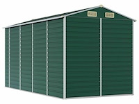Tuinhuisje: groen gegalvaniseerd staal - afbeelding 6 van  8