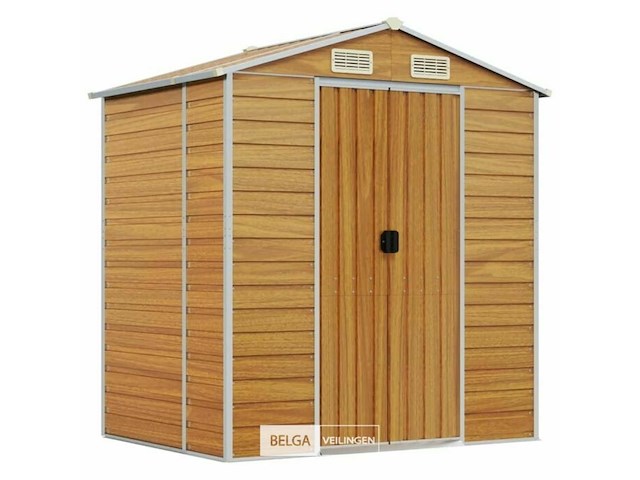 Tuinhuisje: lichtbruin gegalvaniseerd staal - afbeelding 1 van  7