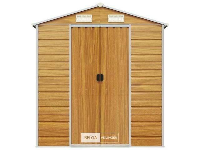 Tuinhuisje: lichtbruin gegalvaniseerd staal - afbeelding 4 van  7