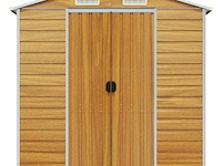 Tuinhuisje: lichtbruin gegalvaniseerd staal - afbeelding 4 van  7