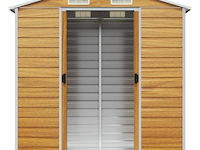 Tuinhuisje: lichtbruin gegalvaniseerd staal - afbeelding 5 van  7