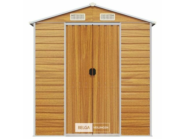 Tuinhuisje: lichtbruin gegalvaniseerd staal - afbeelding 4 van  7