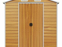 Tuinhuisje: lichtbruin gegalvaniseerd staal - afbeelding 4 van  7