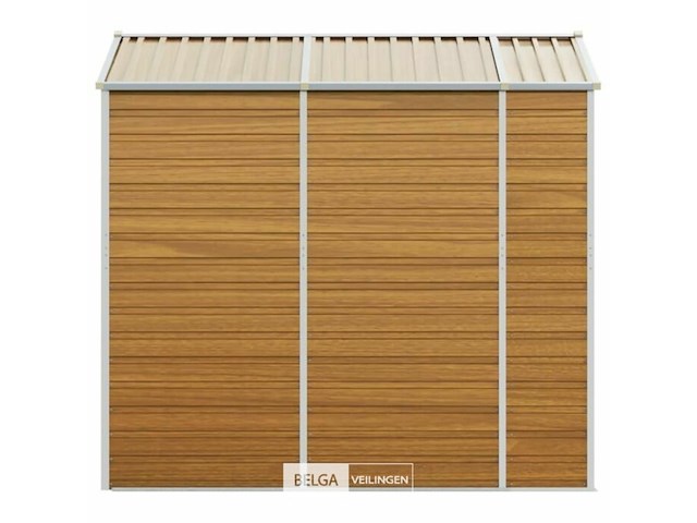 Tuinhuisje: lichtbruin gegalvaniseerd staal - afbeelding 5 van  7