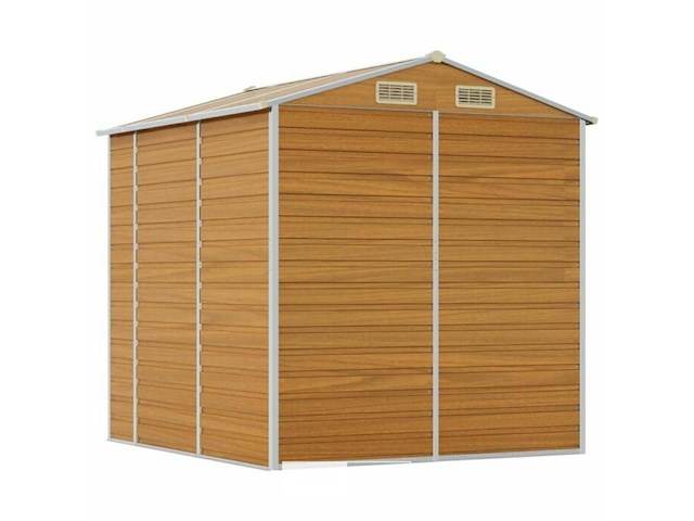 Tuinhuisje: lichtbruin gegalvaniseerd staal - afbeelding 6 van  7