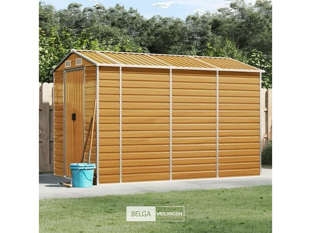 Tuinhuisje: lichtbruin gegalvaniseerd staal - afbeelding 2 van  5