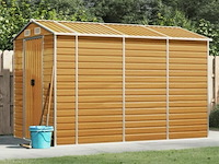 Tuinhuisje: lichtbruin gegalvaniseerd staal - afbeelding 2 van  5