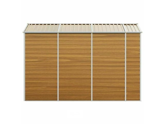 Tuinhuisje: lichtbruin gegalvaniseerd staal - afbeelding 5 van  5