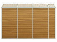 Tuinhuisje: lichtbruin gegalvaniseerd staal - afbeelding 5 van  5