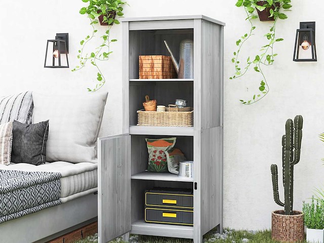 Tuinhuisje met schuurdeur, verstelbare planken - afbeelding 1 van  7