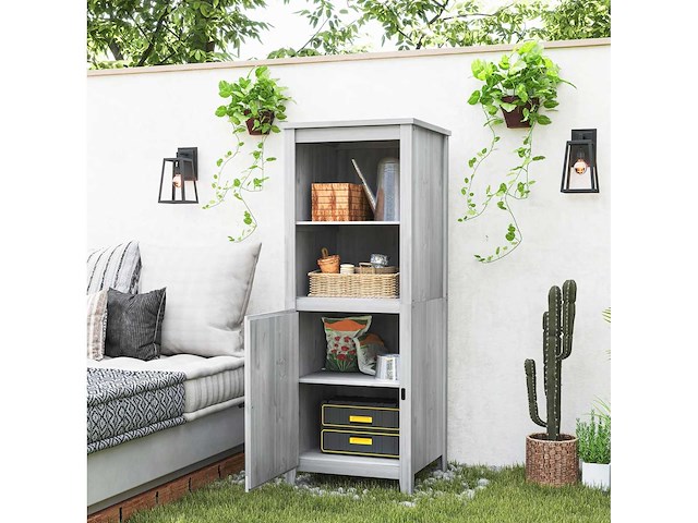 Tuinhuisje met schuurdeur, verstelbare planken - afbeelding 2 van  7