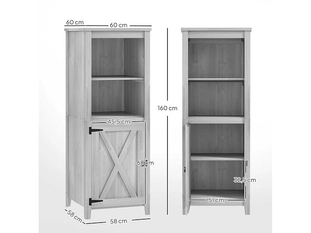 Tuinhuisje met schuurdeur, verstelbare planken - afbeelding 4 van  7