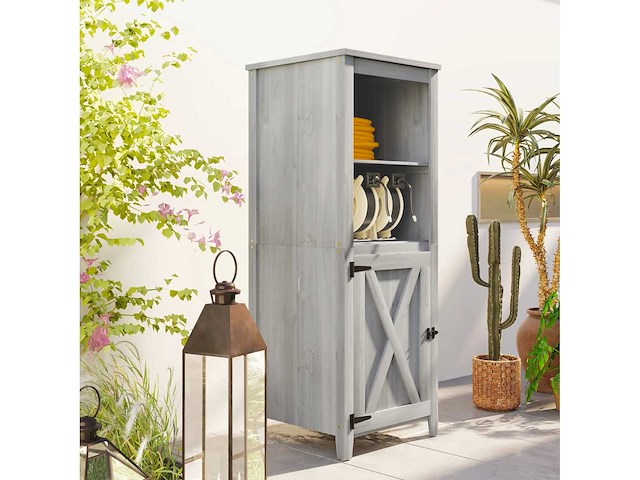 Tuinhuisje met schuurdeur, verstelbare planken - afbeelding 6 van  7