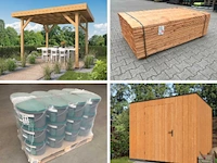 Tuinhuizen, kapschuren en houten bouwmaterialen