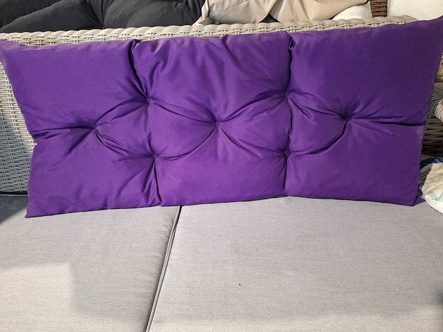 Tuinkussen paars 150x50cm- 2st - afbeelding 1 van  2