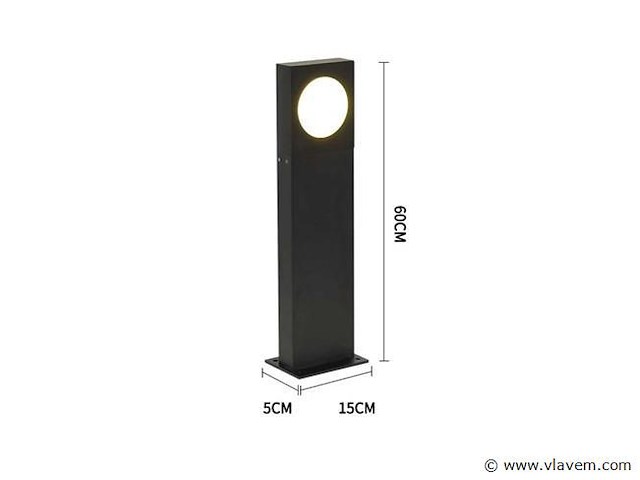 Tuinlamp - 10w – 60 cm – 3500k warm wit – sla-53 (x8) - afbeelding 4 van  5