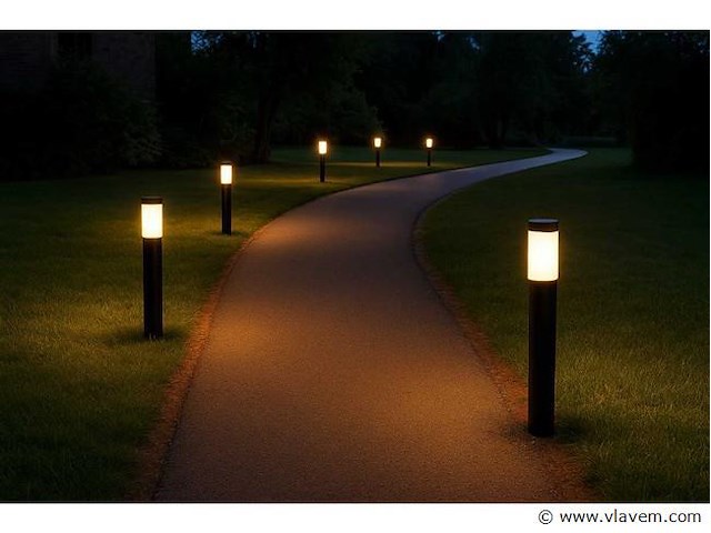 Tuinlamp - 12w – 60 cm – 3500k warm wit - sla-38 (6x) - afbeelding 4 van  4