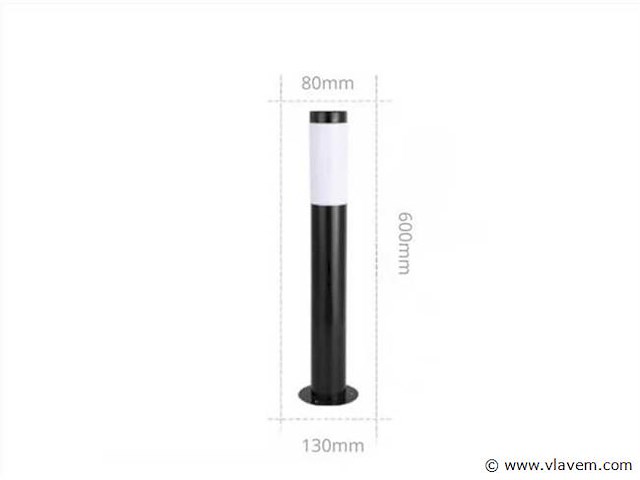 Tuinlamp - 12w – 60 cm – 3500k warm wit - sla-38 (6x) - afbeelding 3 van  4