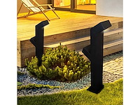 Tuinlamp – 2 x 5w led – 60 cm – ip54 waterdicht – zwart – sla-57 (6x) - afbeelding 1 van  3