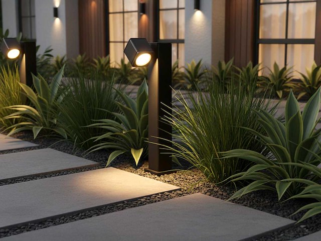 Tuinlamp 50cm gu10 fitting draaibaar waterdicht(6x) - afbeelding 3 van  7