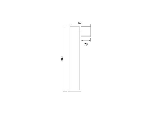 Tuinlamp 50cm gu10 fitting draaibaar waterdicht(8x) - afbeelding 2 van  10
