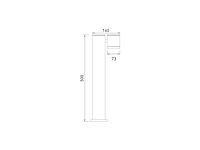 Tuinlamp 50cm gu10 fitting draaibaar waterdicht(8x) - afbeelding 1 van  4