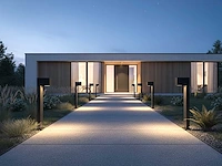 Tuinlamp 50cm gu10 fitting zand zwart waterdicht(12x) - afbeelding 3 van  9