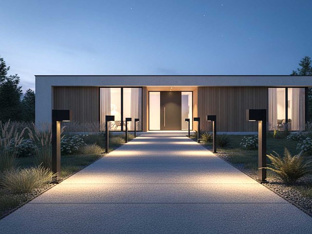 Tuinlamp gu10 50cm fitting zand zwart waterdicht (24x) - afbeelding 3 van  6