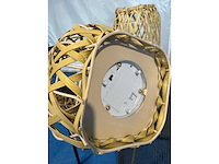 Tuinlamp wicker - buitenverlichting 2 stuks oplaadbaar - afbeelding 3 van  4