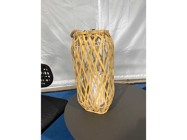Tuinlamp wicker - buitenverlichting 2 stuks oplaadbaar - afbeelding 4 van  4