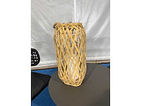 Tuinlamp wicker - buitenverlichting 2 stuks oplaadbaar - afbeelding 4 van  4